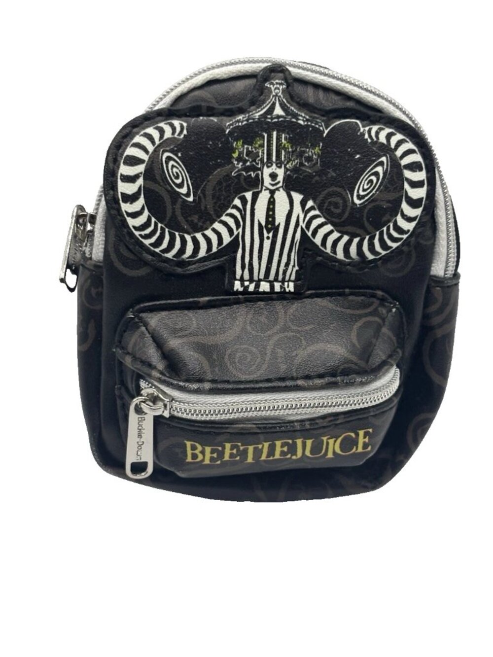 Beetlejuice Mini Mini Backpack Keychain Coin Purse Charm by Buckledown 5"